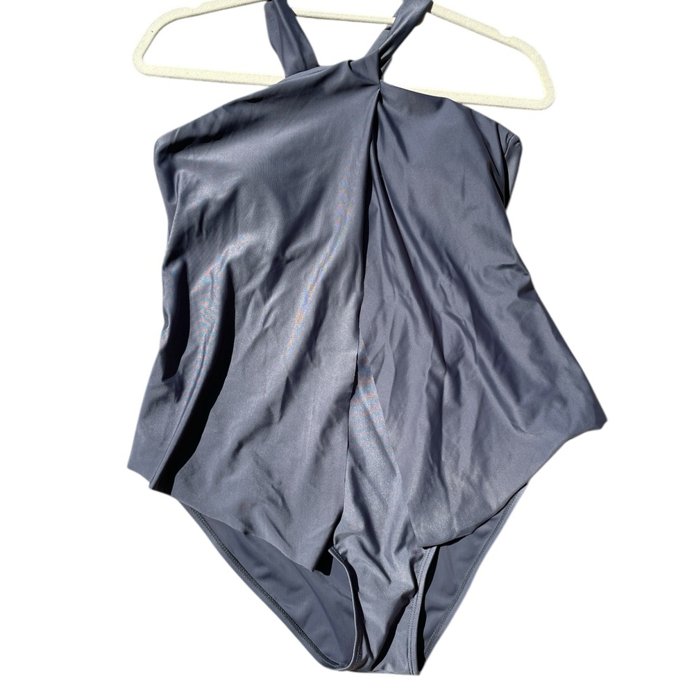 Elegant Gray Women's Swimsuit Size Large